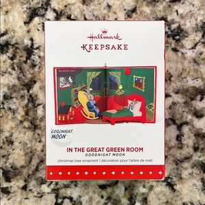 Hallmark Keepsake "Goodnight Moon In the Great Green Room" Christmas ornament